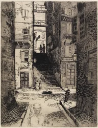Water Street Trappen, Kijken Omhoog, 1881